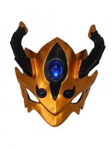 Game Fate Grand Order FGO King Of Lanling Brown Full Face Helmet Halloween COS Adult  Resin Mask