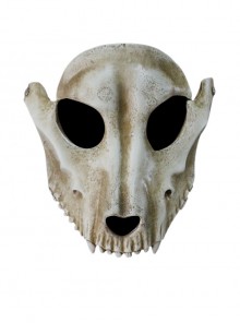 White Skull Beast Bone Halloween Trick Spoof Horror Adult Full Face Resin Mask