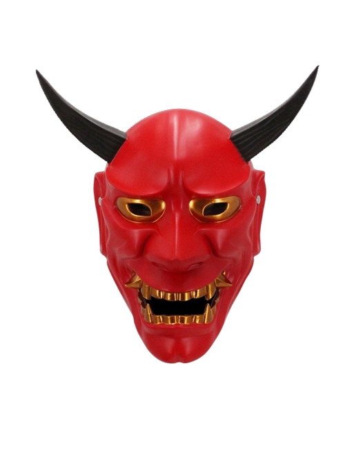 Japan Prajna Noh Tattoo Demon Ghost Halloween Haunted House Adult Full Face Resin Mask