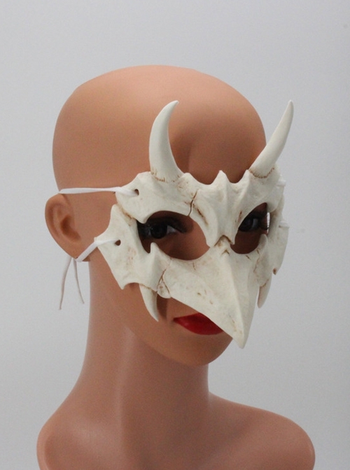 Crow Tengu Skull Mask God Devil Halloween Haunted House Party Masquerade Adult Full Face Resin Mask Style 2