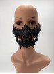 Crow Tengu Skull Mask God Devil Halloween Masquerade Haunted House Party Adult Half Face Resin Mask Style 3