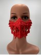 Crow Tengu Skull Mask God Devil Halloween Masquerade Haunted House Party Adult Half Face Resin Mask Style 3