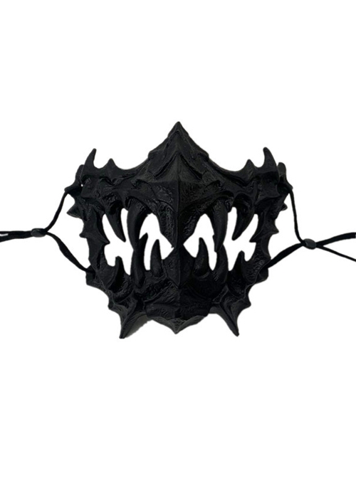 Crow Tengu Skull Mask God Devil Halloween Masquerade Haunted House Party Adult Half Face Resin Mask Style 3