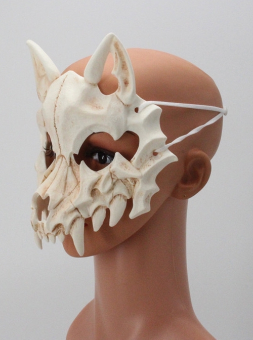 Crow Tengu Skull Mask God Devil Horror Halloween PartyHaunted House Masquerade Adult Full Face Resin Mask Style 4