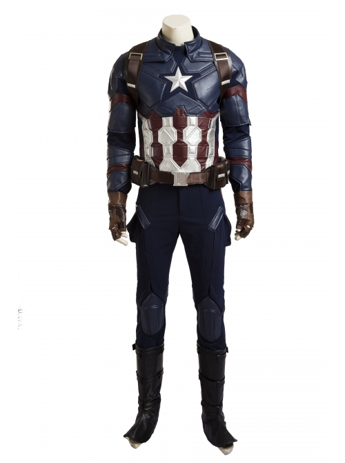 Captain America Civil War Captain America Cosplay Costume Upgraded Version Back Straps