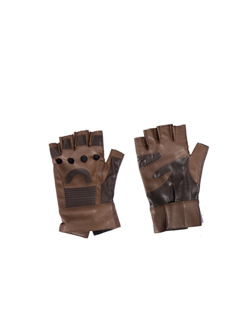 Captain America Civil War Captain America Cosplay Costume Upgraded Version Brown Gloves