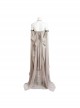 Game Of Thrones Dragon Mother Daenerys Targaryen Cosplay Costume Gray Halter Long Dress