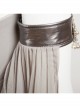 Game Of Thrones Dragon Mother Daenerys Targaryen Cosplay Costume Gray Halter Long Dress