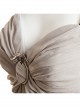 Game Of Thrones Dragon Mother Daenerys Targaryen Cosplay Costume Gray Halter Long Dress