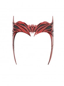 Wanda Vision Scarlet Witch Same Paragraph Red Mask Halloween Party Masquerade Adult Full Face Mask
