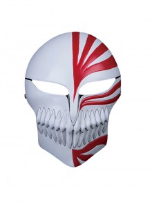 Bleach Kurosaki Ichigo Same Paragraph Sharp Fangs Skull Mask Halloween Party Prom Masquerade Adult Full Face Resin Mask Style 1
