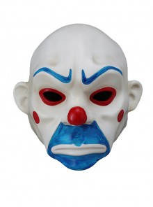 Blue Beard And Eyebrow Batman Clown Robber Mask Halloween Masquerade Haunted House Adult Full Face Resin Mask