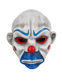 Blue Beard And Eyebrow Batman Old Style Clown Robber Mask Halloween Masquerade Haunted House Adult Full Face Resin Mask