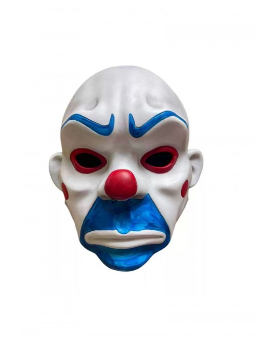 Blue Beard And Eyebrow Batman Old Style Clown Robber Mask Halloween Masquerade Haunted House Adult Full Face Resin Mask