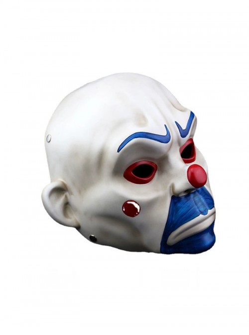 Blue Beard And Eyebrow Batman Old Style Clown Robber Mask Halloween Masquerade Haunted House Adult Full Face Resin Mask