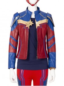 TV Drama Ms Marvel Kamala Khan Battle Suit Halloween Cosplay Costume Jacket And Shoulder Guards