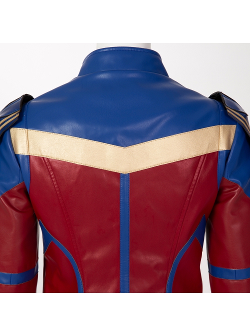 TV Drama Ms Marvel Kamala Khan Battle Suit Halloween Cosplay Costume Jacket And Shoulder Guards