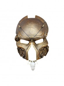 New Predator Helmet Full Face Mask Halloween Stage Performance Haunted House CS Shooting Dress Up Horror Spoof Resin Mask