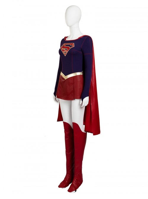 Supergirl Kara Zor-El Halloween Cosplay Costume Full Set