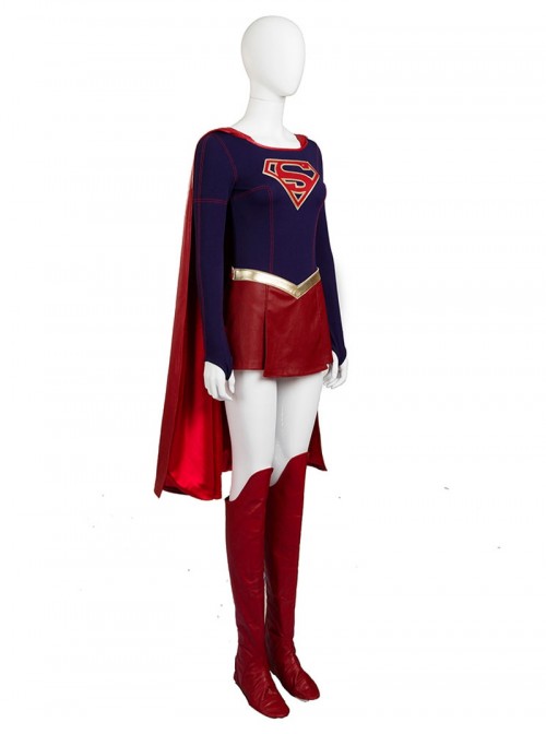 Supergirl Kara Zor-El Halloween Cosplay Costume Full Set