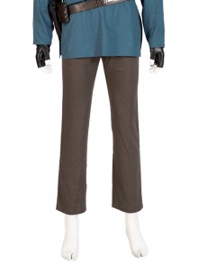 TV Drama Obi-Wan Kenobi Blue Suit Halloween Cosplay Costume Brown Trousers