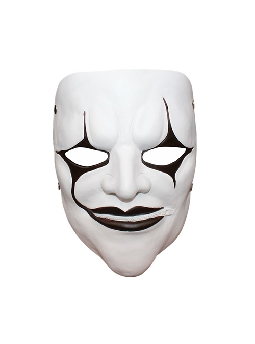 New Wave Heavy Metal Band Slipknot Zipper Mouth Same Paragraph White Mask Halloween Party Masquerade Adult Horror Full Face Resin Mask