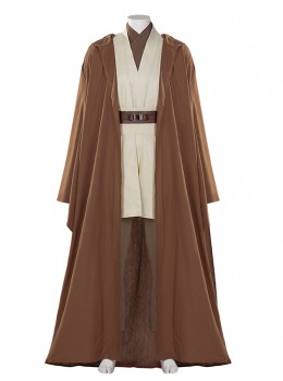 Star Wars Obi-Wan Kenobi Beige Suit Affordable Edition Halloween Cosplay Costume Set