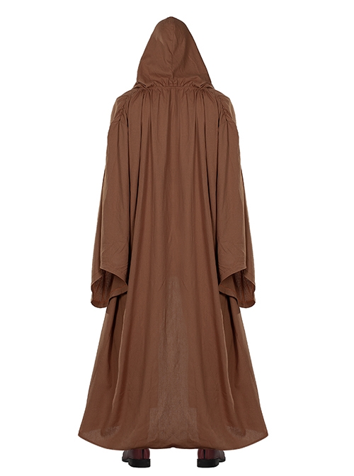 Star Wars Obi-Wan Kenobi Beige Suit Affordable Edition Halloween Cosplay Costume Brown Robe Coat
