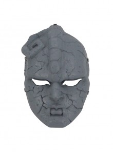 Anime JoJo's Bizarre Adventure Scary Stone Ghost Gray Mask Headcover Halloween Masquerade Full Face Resin Mask