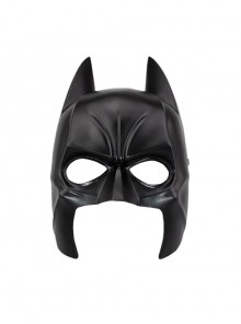 Movie Batman Same Paragraph Black Half Face Mask Halloween Stage Performance Masquerade Adult Resin Mask