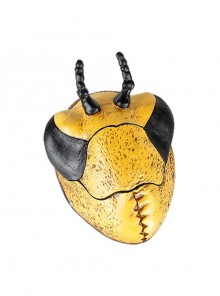 Payday 2 Yellow Insect Beetle With Antennae Mask Halloween Stage Performance Masquerade Adult Resin Full Face Mask