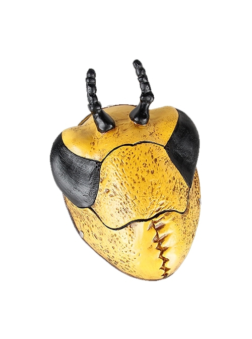 Payday 2 Yellow Insect Beetle With Antennae Mask Halloween Stage Performance Masquerade Adult Resin Full Face Mask