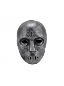 Harry Potter Death Eaters Facial Pattern Engraving Grim Mask Halloween Masquerade Horror Haunted House Adult Full Face Resin Mask
