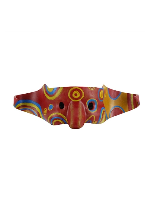 Red Big Nose Funny Eye Cover Mask Halloween Stage Performance Masquerade Adult Half Face Resin Mask