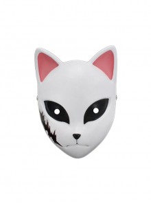 Cute Fox Modeling Resin Mask Halloween Stage Performance Masquerade Adult Full Face Mask Style 1