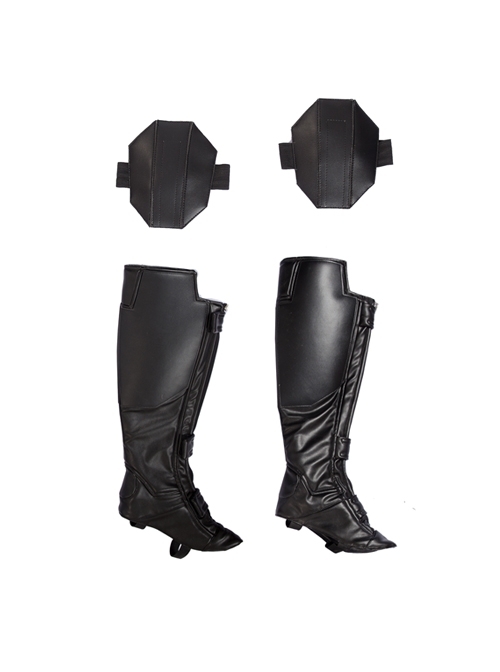 Captain America Civil War Black Widow Cosplay Costume Boot Covers And Knee Pads