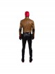 Batman Red Hood Jason Todd Brown Jacket Set Halloween Cosplay Costume
