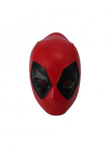 Marvel Batman Deadpool Same Paragraph Red Head Cover Mask Halloween Party Stage Performance Full Face Resin Mask