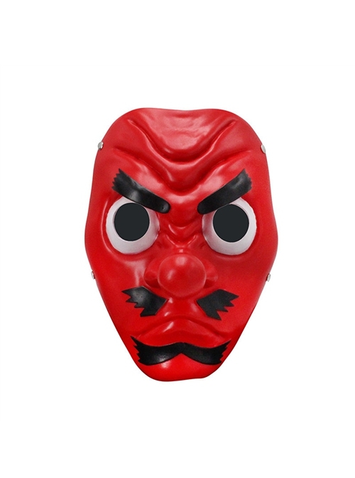 Anime Demon Slayer Urokodaki Sakonji Same Paragraph Long Nose Red Face Big Tengu Resin Mask Halloween Stage Performance Masquerade Adult Full Face Mask