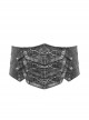 Silver Punk Metal Nail Decoration Non-Elastic Adjustable Leather Armor Belts