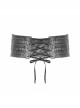 Silver Punk Metal Nail Decoration Non-Elastic Adjustable Leather Armor Belts