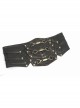 Bronze Punk Metal Nail Decoration Non-Elastic Adjustable Leather Armor Belts