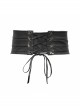 Bronze Punk Metal Nail Decoration Non-Elastic Adjustable Leather Armor Belts