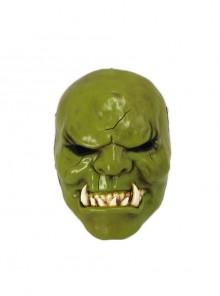 Game World Of Warcraft Orc Tribe Thrall Grand Marshal New Green Mask Halloween Masquerade Adult Horror Full Face Mask