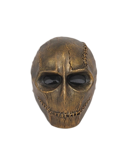 Skull Modeling Horror Spoof Haunted House Bar Halloween Party Decoration Adult Full Face Resin Mask Style 2