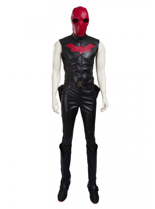 Batman Red Hood Jason Todd Halloween Cosplay Accessories Black Boots