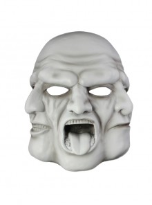 Payday 2 Horror Nausea Three-faced Man Mask Ornament Thriller Halloween Party Haunted House Masquerade Resin Mask
