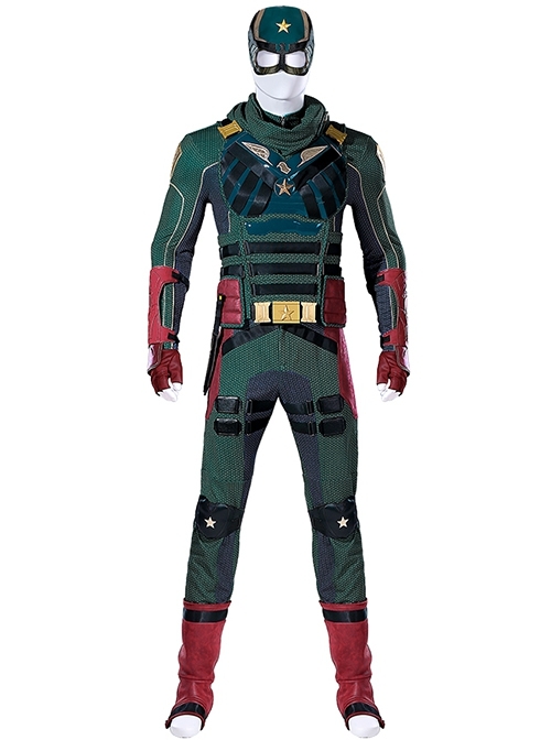 TV Drama The Boys Season 3 Soldier Boy Battle Suit Halloween Cosplay Costume Set