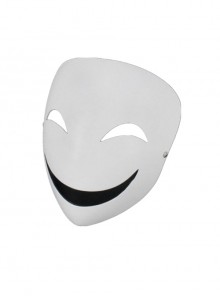 White Weird Smile Leech Resin Mask Halloween Party Masquerade Haunted House Adult Full Face Mask