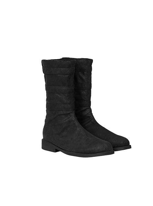 TV Drama House Of The Dragon Daemon Targaryen Black Robe Suit Halloween Cosplay Accessories Black Boots